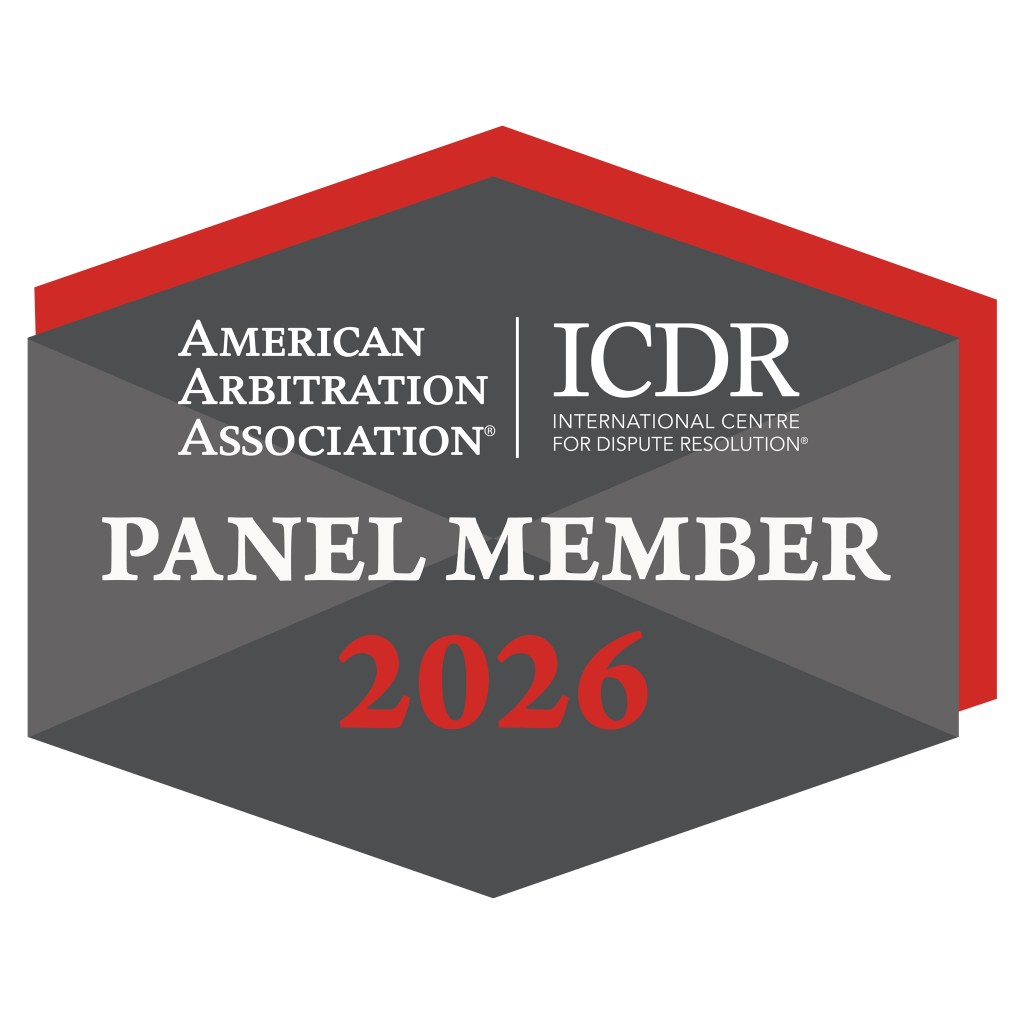 Amercian Arbitration Assn panel member badge